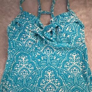 Beach House Turquoise and White Swimwear